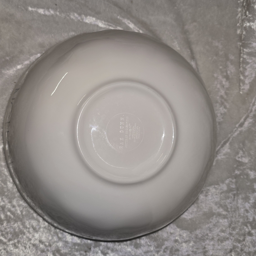 EUC Rae Dunn Melamine POTION Large Bowl White W/Purple Lining - Picture 6 of 6